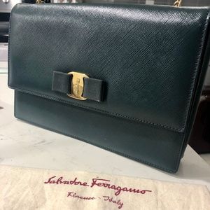 Salvatore Ferragamo Vara Flap Bag- Prestine condit
